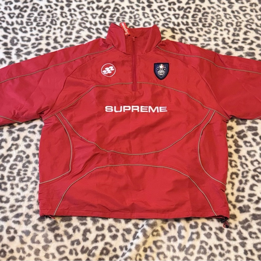 Supreme Red Windbreaker Jacket